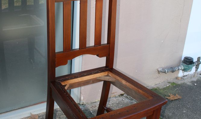 Carved blackwood Chairs 12