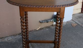 Twist oak Side Table 9