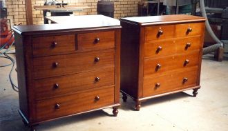 Pair of cedar Tallboys 8