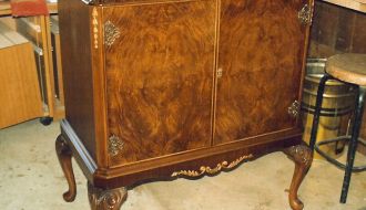 Burl Walnut Cabinet 19